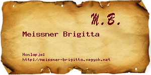 Meissner Brigitta névjegykártya